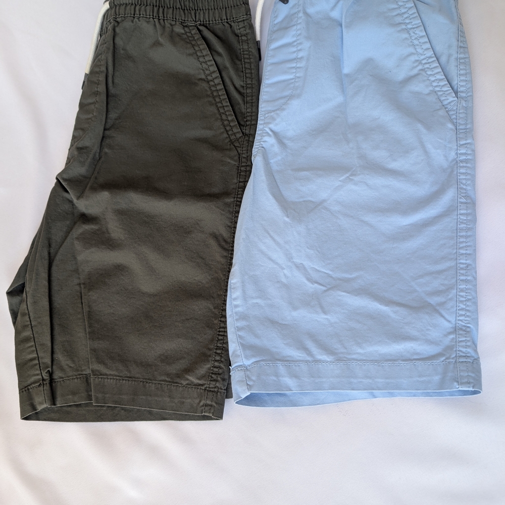 Boy's Member's Mark Woven Blue & Green Shorts Set Of 2 Size 14/16